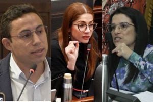 Los representantes Cristian Avendaño, Catherine Juvinao y Martha Alfonso tuvieron una fuerte discusión en la plenaria de la Cámara.