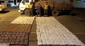 Se encontraron con 522 paquetes rectangulares de marihuana tipo Creepy, los cuales alcanzaron un peso total de 500 kilogramos