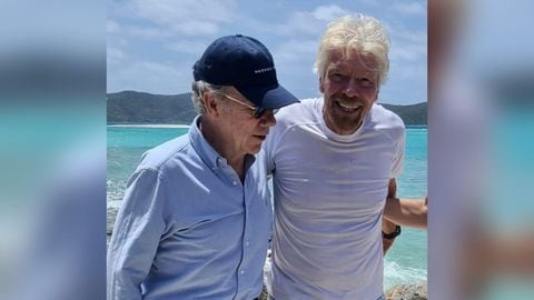 Richard Branson recibió un especial regalo de cumpleaños del expresidente Juan Manuel Santos