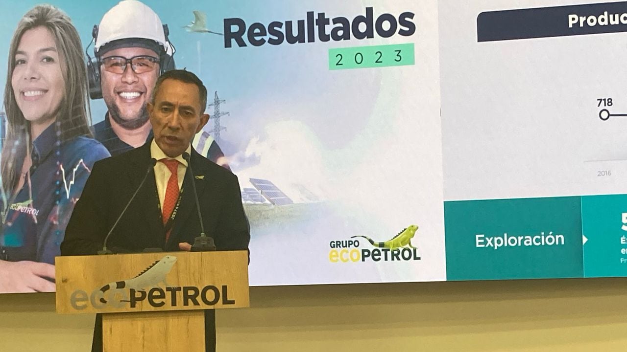 Ricardo Roa en la presentación de los resultados de Ecopetrol en 2023