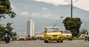 Vía de Medellín en la que regirá el pico y placa este doce de septiembre.