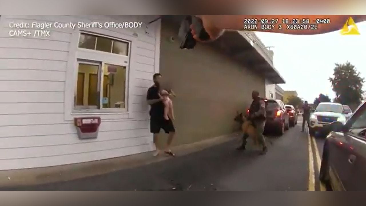 Un hombre usó a su bebé como escudo humano para evitar ser detenido por la policía en Florida