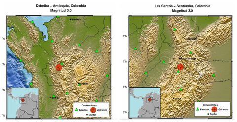 Dos sismos se presentaron en Colombia en la madrugada de este 3 de septiembre.