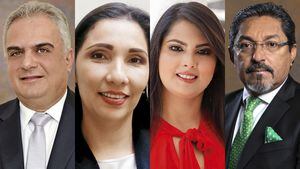 Jhon Besaile, Milene Jarava, Laura Fortich y Modesto Aguilera representan grupos políticos cuestionados.
