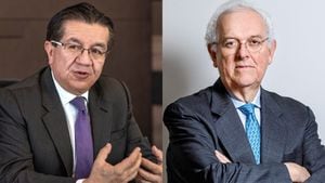 Fernando Ruiz, exministro de Salud, y José Antonio Ocampo, exministro de Hacienda.
