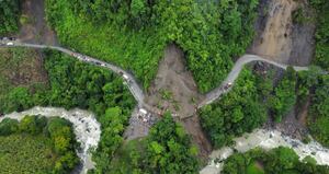 Deslizamiento de tierra en Risaralda.