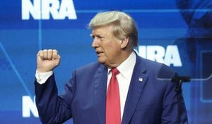 El expresidente de Estados Unidos, Donald Trump, presente en la Convención Anual de la Asociación Nacional del Rifle (NRA, por sus siglas en inglés)