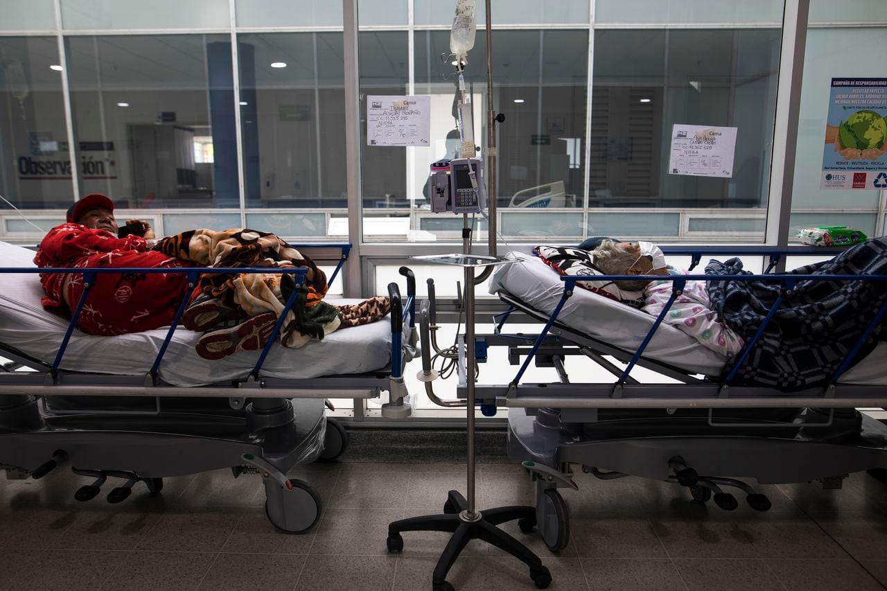 Pacientes covid-19 en Zipaquirá. (AP Photo/Ivan Valencia)
