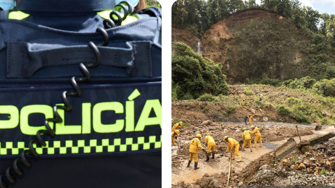 Denuncian a policías por cobrar a camioneros que usan la ruta alterna en Rosas, Cauca.