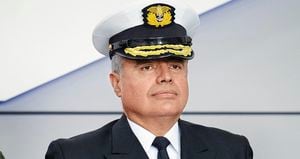 José Joaquín Amézquita García Jefe del Estado Mayor Conjunto, vicealmirante