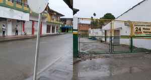 Panorama en la mañana de este jueves en el municipio de Arboletes, Antioquia, por amenazas del Clan del Golfo.