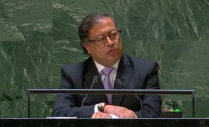 Gustavo Petro en la ONU.