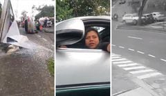 Mujer arrolló a motociclista en Armenia.