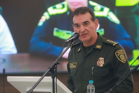 El director de la Policía Nacional, general William René Salamanca, detalló los operativos a nivel nacional para dar con la captura de Harold Andrei Echeverry.