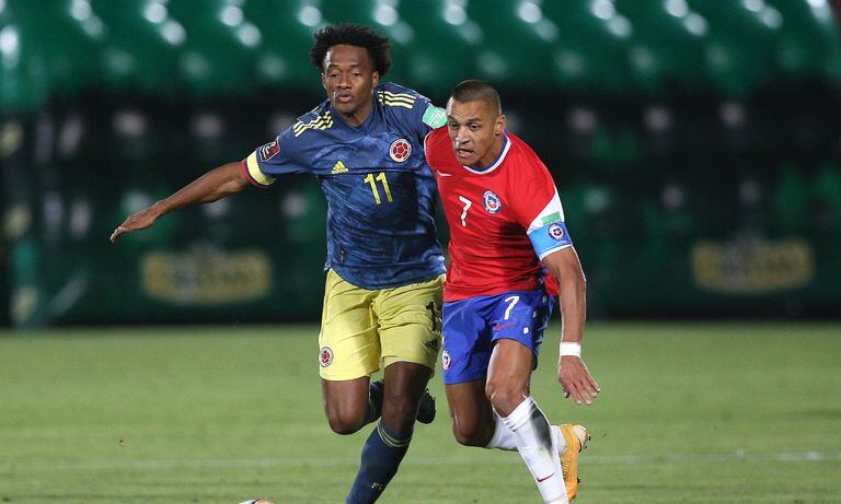 Chile vs. Colombia - Eliminatoria Catar 2022. Foto: Claudio Reyes - Pool/Getty Images