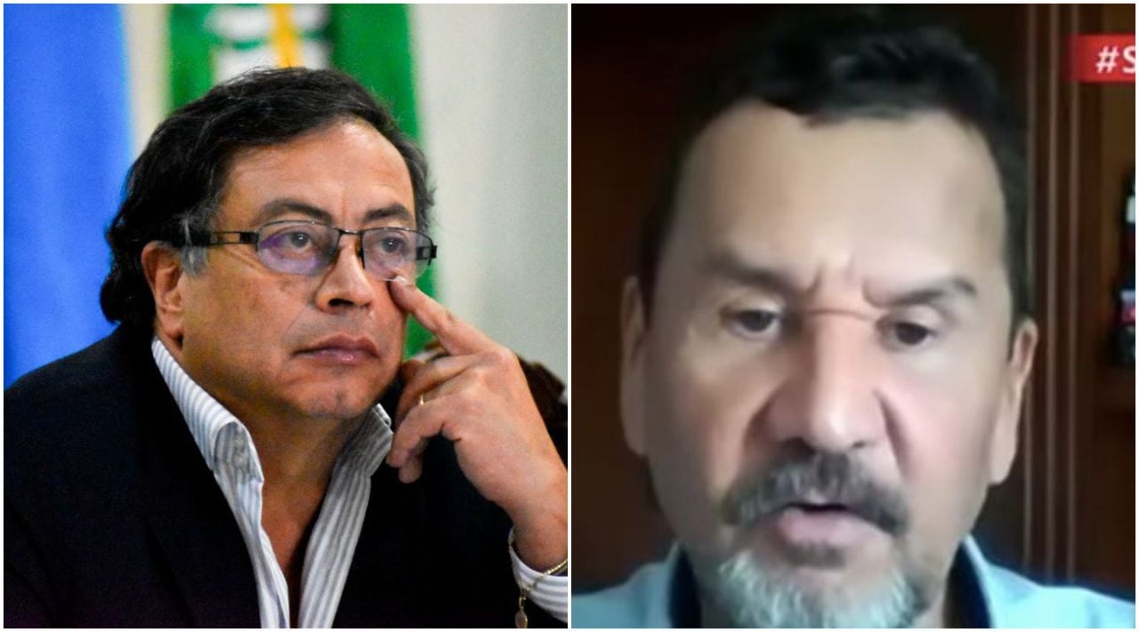 Presidente Gustavo Petro y el coronel en retiro John Marulanda
