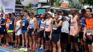 Ya terminaron algunos recorridos y hay ganadores de la Media Maratón de Bucaramanga.