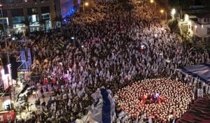 Los manifestantes se tomaron varias calles de diferentes ciudades de Israel para protestar contra la reforma judicial