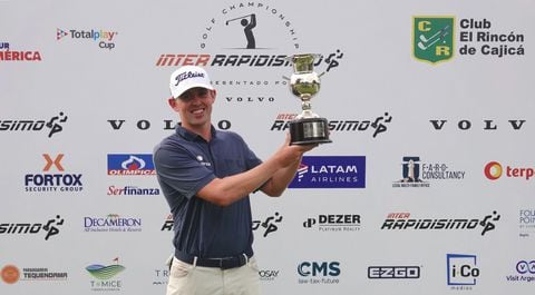 Myles Creighton, golfista canadiense y ganador del Inter Rapidísimo Golf Championship en Cajicá.