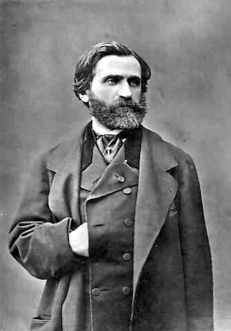 Giuseppe Verdi fotografiado alrededor de 1850, un año antes del estreno de Rigoletto.