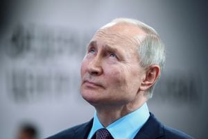 Vladimir Putin. Sputnik/Artem Geodakyan/Pool via REUTERS