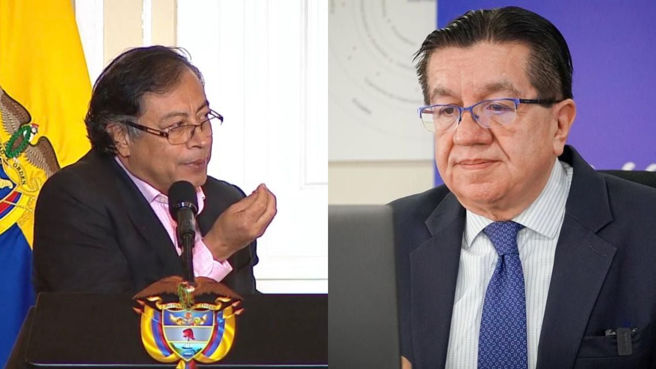 Presidente Gustavo Petro y el exministro de Salud Fernando Ruiz