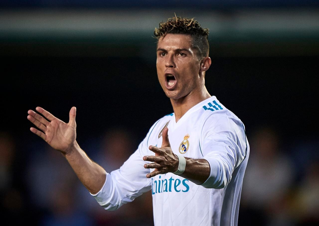 Cristiano Ronaldo cuando vestía los colores del Real Madrid en 2018