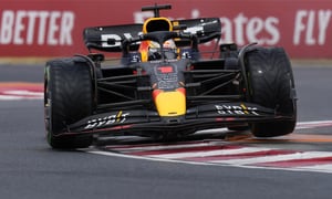 Red Bull driver Max Verstappen of the Netherlands steers his car during the third free practice session for the Hungarian Formula One Grand Prix at the Hungaroring racetrack in Mogyorod, near Budapest, Hungary, Saturday, July 30, 2022. The Hungarian Formula One Grand Prix will be held on Sunday. (AP Photo/Darko Bandic)