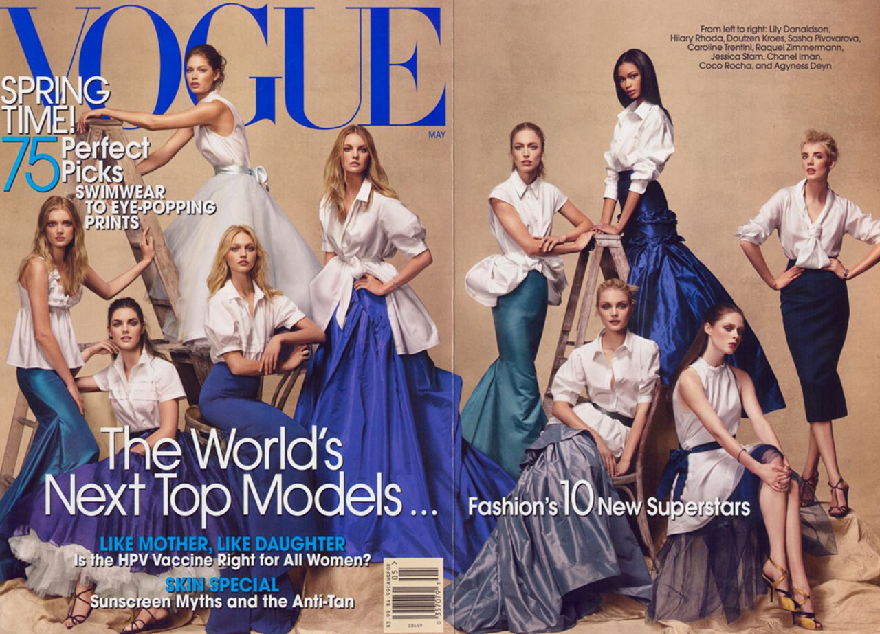 Entre las modelos, el ambiente es de permanente rivalidad, sospecha y letargia. En 2007, Vogue se anotó un hit con las nuevas promesas de la pasarela, fotografiadas por Steven Meisel.