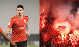 James Rodríguez, Estadio Karaiskakis, Olympiacos.