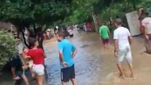Inundaciones en Barranquilla por lluvias.
