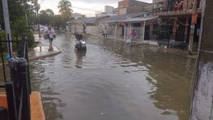 Lluvias en Cartagena.
