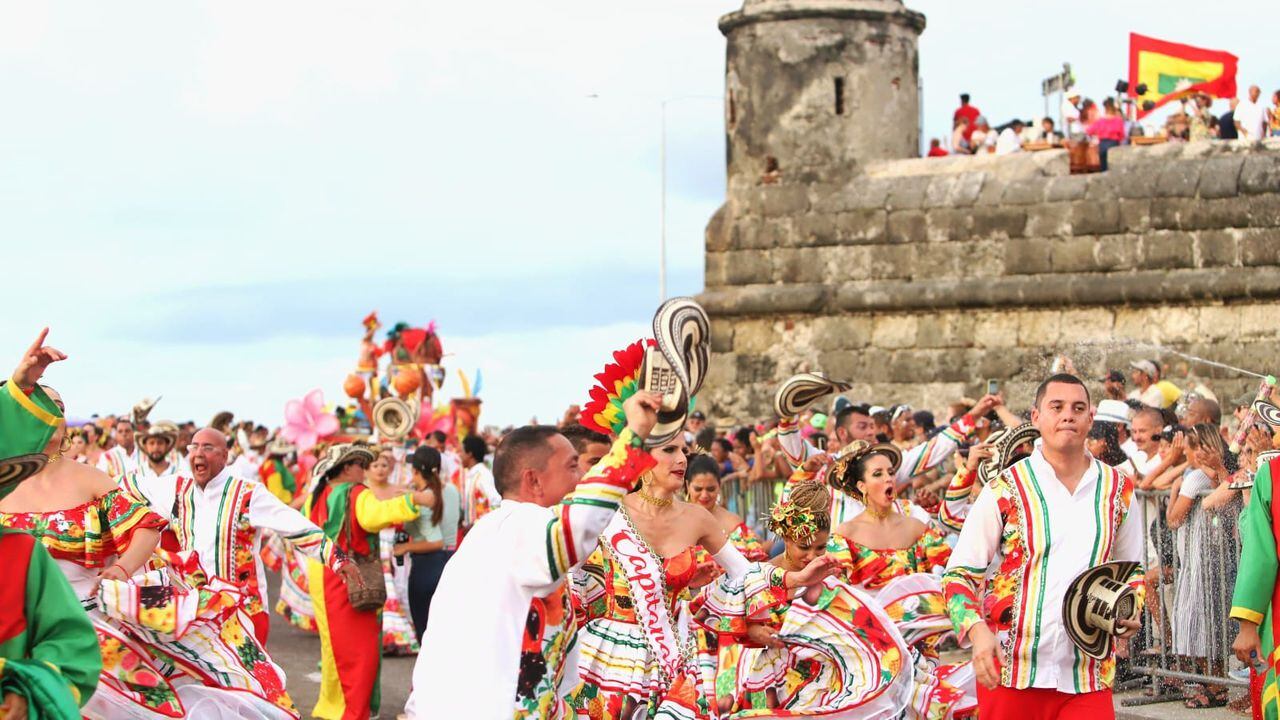 Desfile de la independencia de Cartagena.