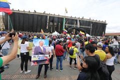 Marcha 1 de mayo día del trabajo, a favor del Presidente Gustavo Petro
Plaza de Bolívar
