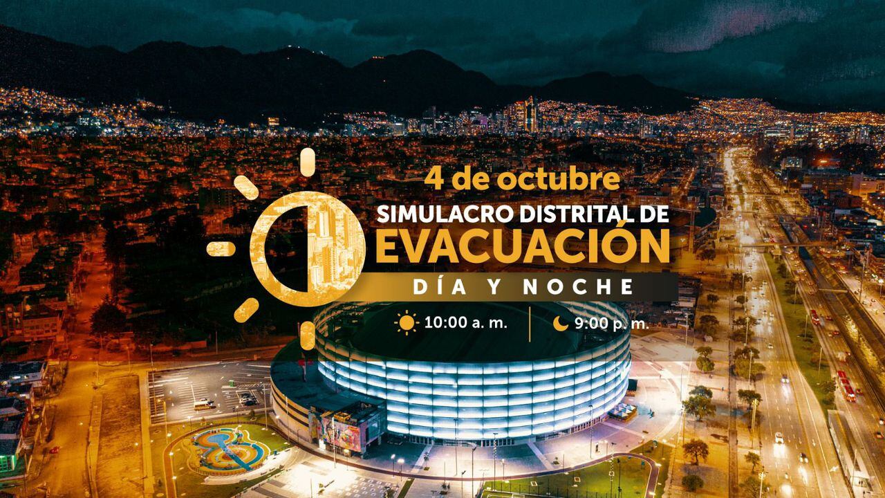 Simulacro Distrital de Evacuación en Bogotá en dos jornadas
