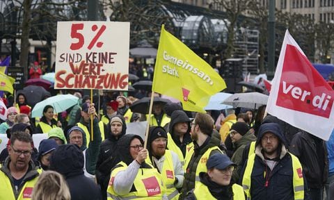 Gran huelga convocada para el 27 de marzo en Alemania amenaza con paralizar servicios de transporte.