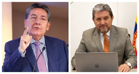 Néstor Humberto Martínez y Luis Eduardo Parra, contralor delegado