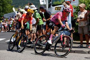 Rigoberto Urán en la etapa 15 del Tour de Francia.