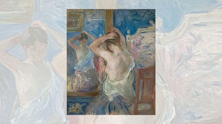 ‘Delante del espejo’, de Berthe Morisot. Wikimedia Commons