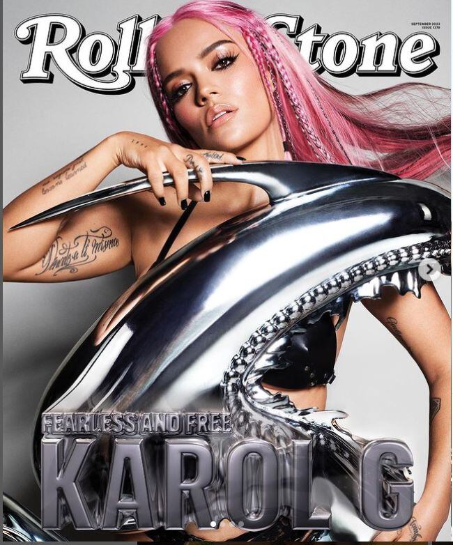 Karol G es la nueva portada de la revista Rolling Stone.