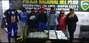El emblemático Capitán América, Spiderman y Thor fueron algunos de los superhéroes que fueron recreados por los policías que a su vez capturaron a cuatro personas e incautaron pasta base de coca, marihuana y clorhidrato de cocaína en una de las zonas de más alta delincuencia en Lima.
