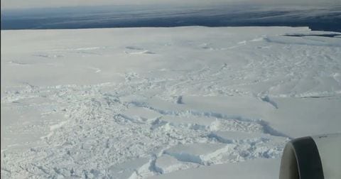 Derretimiento de dos glaciares en la Antártida