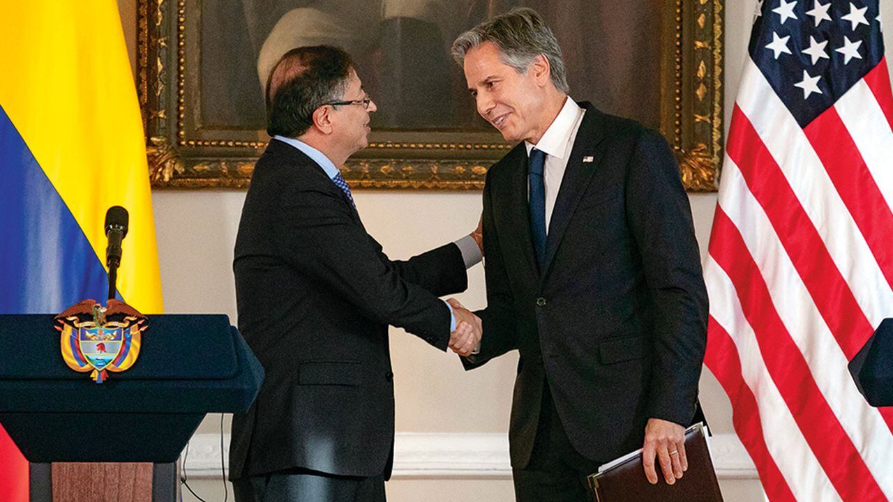  El presidente Gustavo Petro y el secretario de Estado de Estados Unidos, Antony Blinken, sostuvieron un encuentro el pasado 3 de octubre, el cual fue considerado de alto nivel.