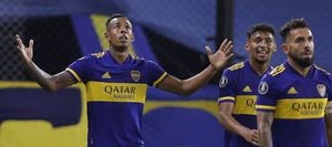 Sebastián Villa se reportó en el triunfo de Boca sobre Santos por Copa Libertadores