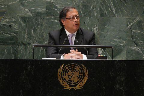 Gustavo Petro en la Asamblea General de la ONU. FOTO: Cortesía Presidencia