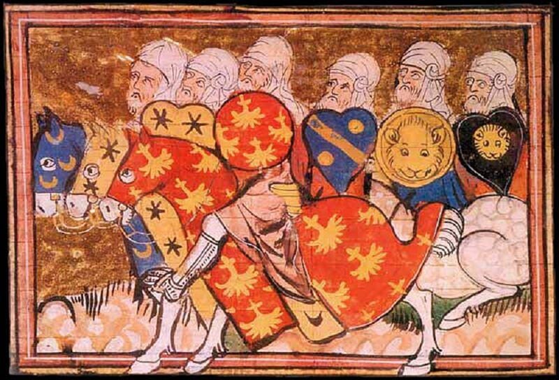 Saladino contaba con 10 veces más guerreros que los cristianos.