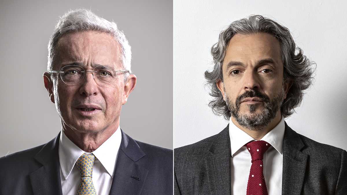 Álvaro Uribe y Juan Daniel Oviedo