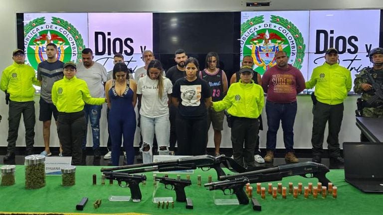 Esta es la banda de Los Pepes Mafiosos que fue capturada por la Policía de Barranquilla.
