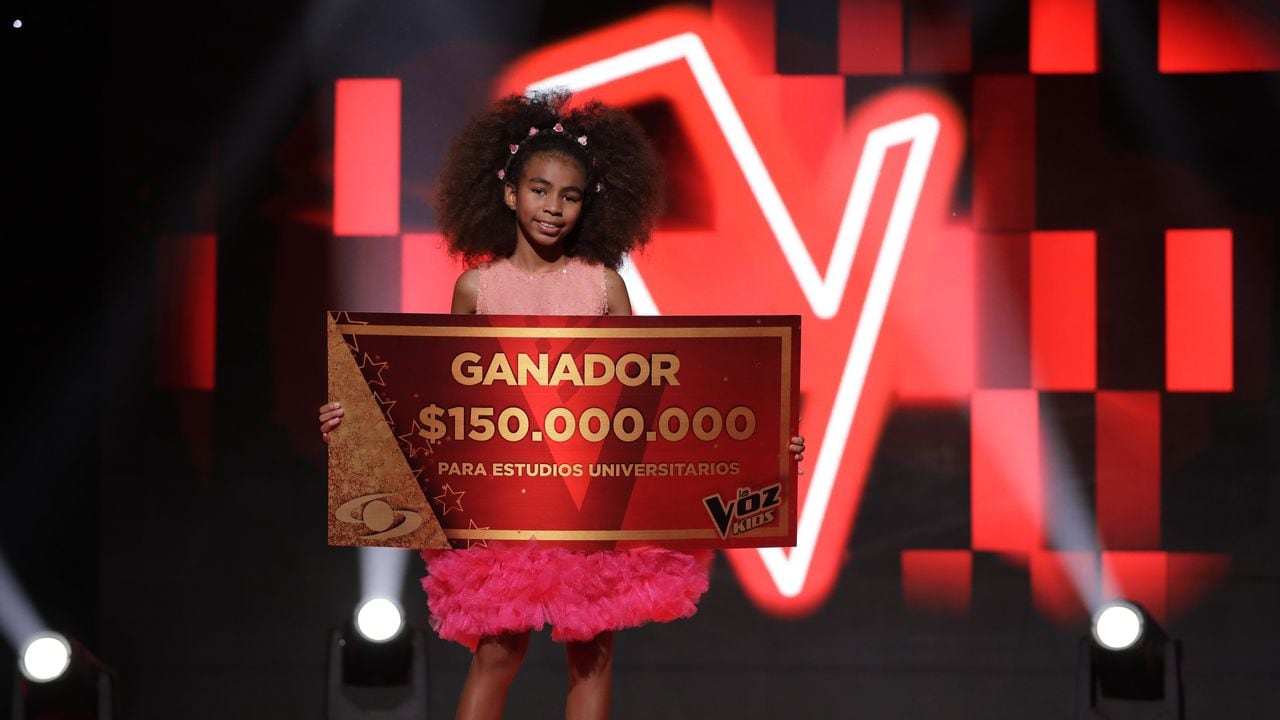 Diana Estupiñán, ganadora de La Voz Kids