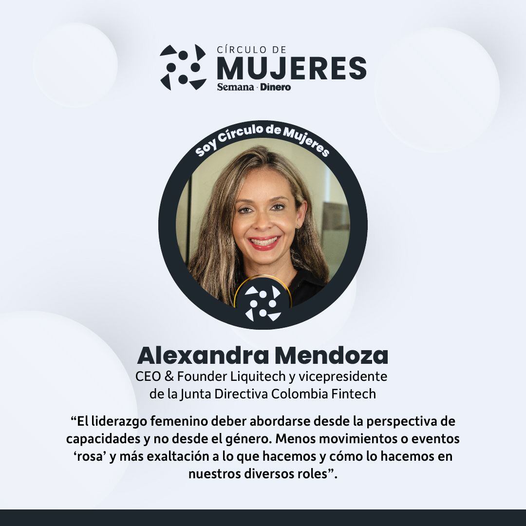 Alexandra Mendoza, Ceo & Founder Liquitech y vicepresidente de la Junta Directiva Colombia Fintech